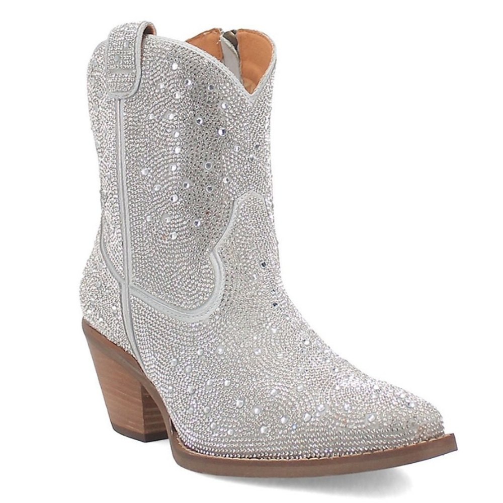 Dingo Rhinestone Cowgirl Leather Boots / Booties